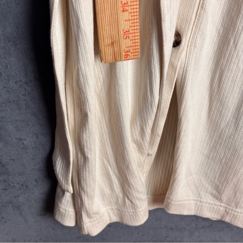 Banana Republic Ribbed Button-Front Tie Waist Sweater Dress/Cardigan – Sz M - Picture 8 of 11